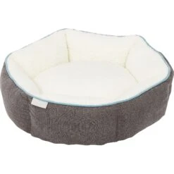 Frisco Sherpa Hexagon Bolster Cat & Dog Bed -Frisco 144813 PT2. AC SS1800 V1566404009