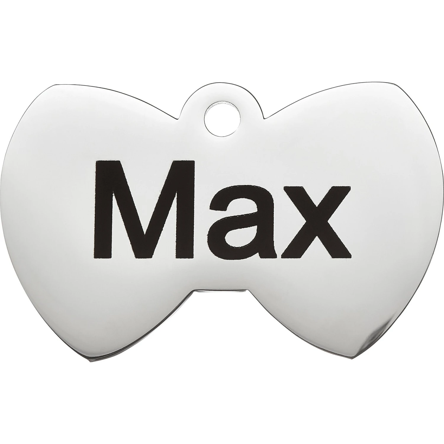 Frisco Stainless Steel Personalized Dog & Cat ID Tag, Bow Tie 3 Frisco Stainless Steel Personalized Dog & Cat ID Tag, Bow Tie - Image 3