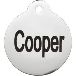 Frisco Personalized Dog & Cat Tag, Round -Frisco 153015 PT2. AC SS1800 V1548964840