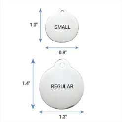 Frisco Stainless Steel Personalized Dog & Cat ID Tag, Paw Print -Frisco 153057 PT6. AC SS1800 V1541090224