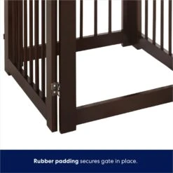 Frisco Deluxe Configurable 4-Panel Wood Dog Gate -Frisco 156793 PT7. AC SS1800 V1671203056