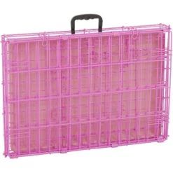 Frisco Fold & Carry Single Door Collapsible Wire Dog Crate, Pink -Frisco 160806 PT5. AC SS1800 V1561066320