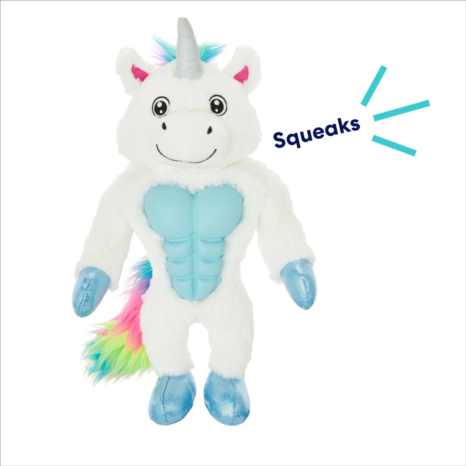 Frisco Unicorn Muscle Plush Squeaky Dog Toy 3 Frisco Unicorn Muscle Plush Squeaky Dog Toy - Image 3
