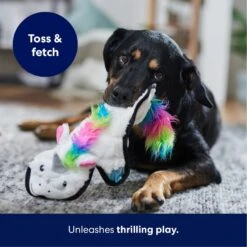 Frisco Unicorn Stuffing-Free Flat Plush Squeaky Dog Toy -Frisco 174737 PT4. AC SS1800 V1695671061