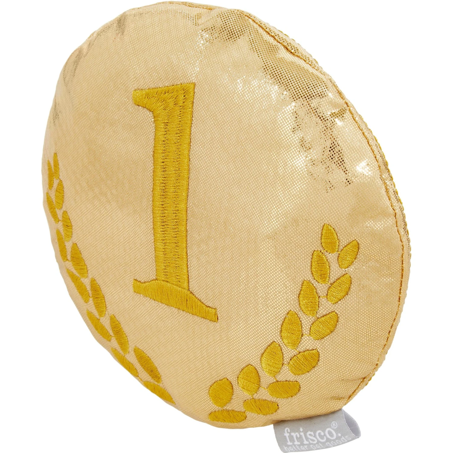 Frisco Gold Medal Round Plush Squeaky Dog Toy 3 Frisco Gold Medal Round Plush Squeaky Dog Toy - Image 3