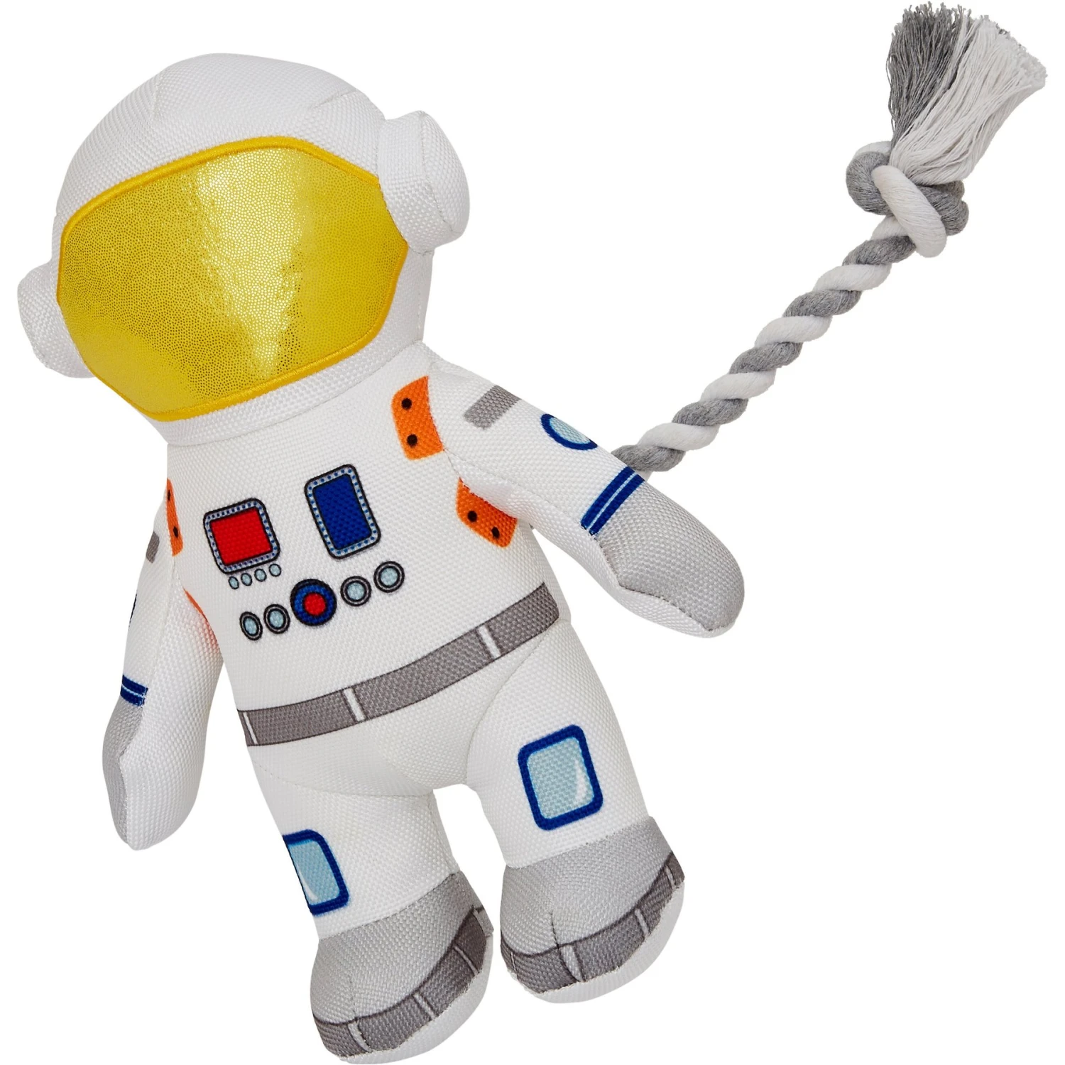 Frisco Ballistic Nylon Plush With Rope Squeaky Astronaut Dog Toy 1 Frisco Ballistic Nylon Plush With Rope Squeaky Astronaut Dog Toy