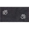 Frisco Microfiber Chenille Paw Print Doormat Runner