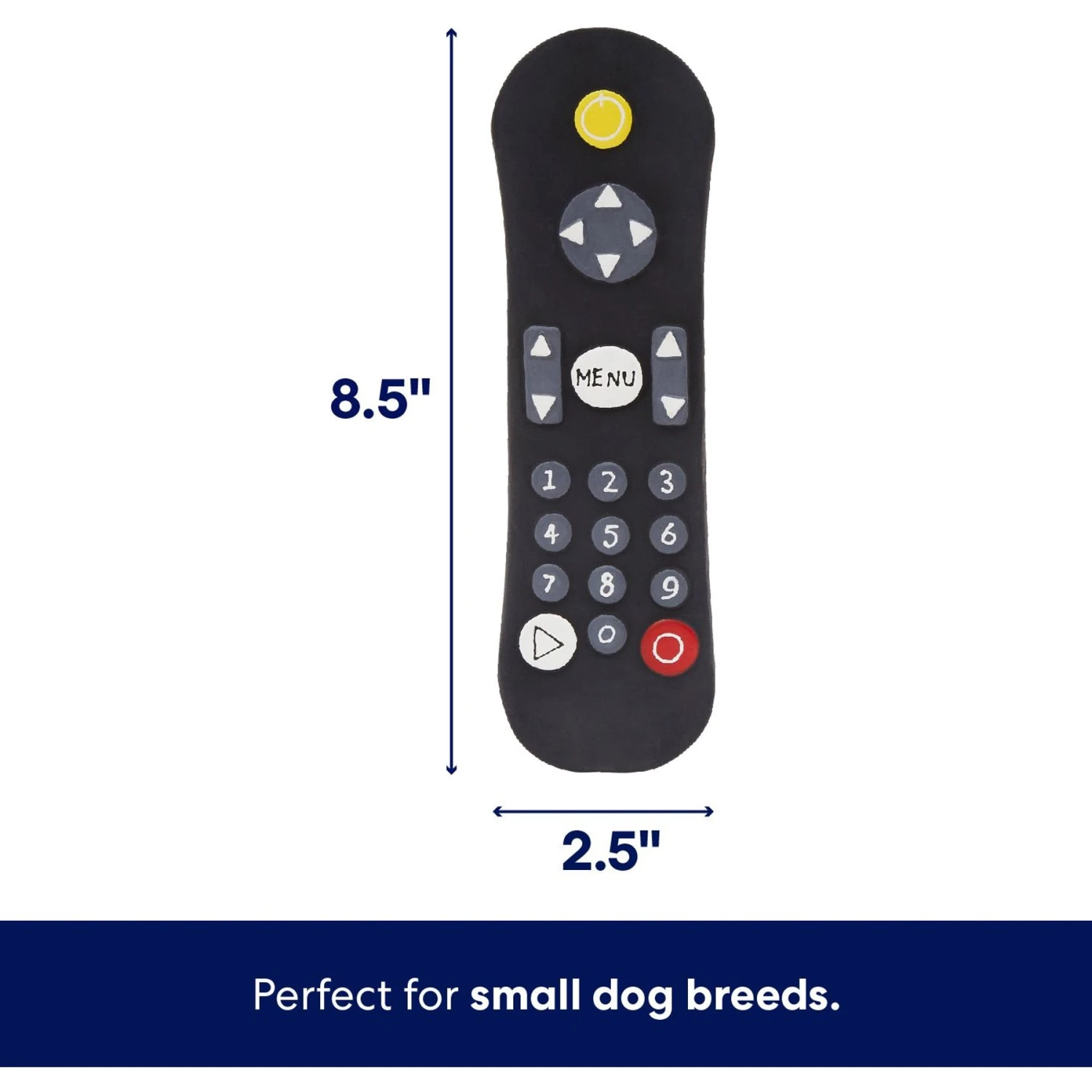 Frisco Zoomies & Chill Remote Latex Squeaky Dog Toy 2 Frisco Zoomies & Chill Remote Latex Squeaky Dog Toy - Image 2