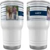 Frisco Double Walled Preppy Stripes Personalized Tumbler, 30-oz Cup