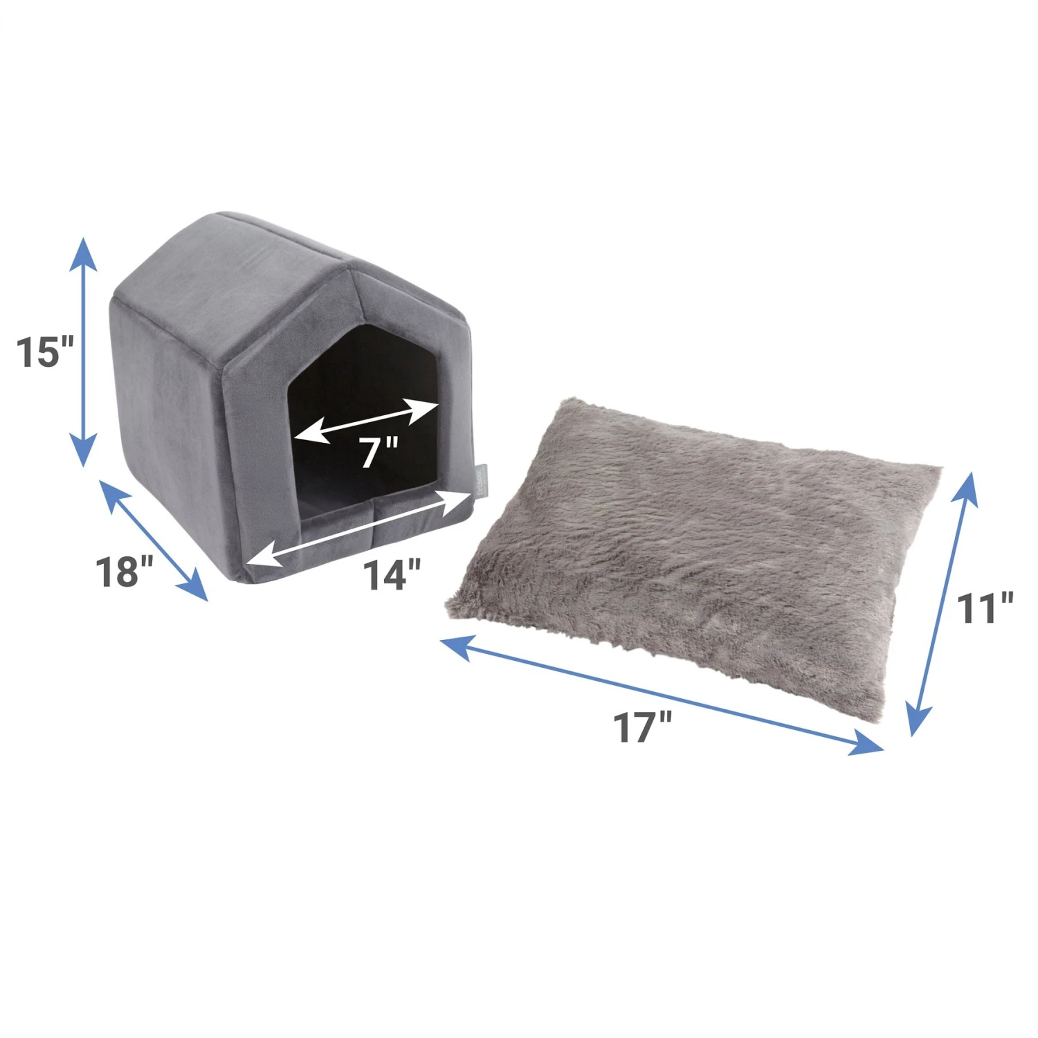 Frisco House Cave Cat & Dog Covered Bed 2 Frisco House Cave Cat & Dog Covered Bed - Image 2