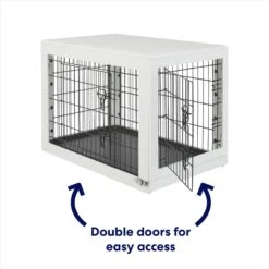 Frisco Double Door Furniture Style Dog Crate, White 7 Frisco Double Door Furniture Style Dog Crate, White -Frisco 253029 PT3. AC SS1800 V1617644305