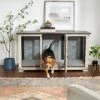 Frisco "Denver" Dog Crate Credenza & Mat Kit