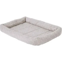 Frisco Fold & Carry Double Door Collapsible Wire Dog Crate & Frisco Gray Basket Weave Dog Crate Mat -Frisco 255477 PT3. AC SS1800 V1604096804