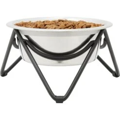 Frisco Triangle Iron Non-Skid Elevated Dog & Cat Bowl -Frisco 257155 PT2. AC SS1800 V1615312981