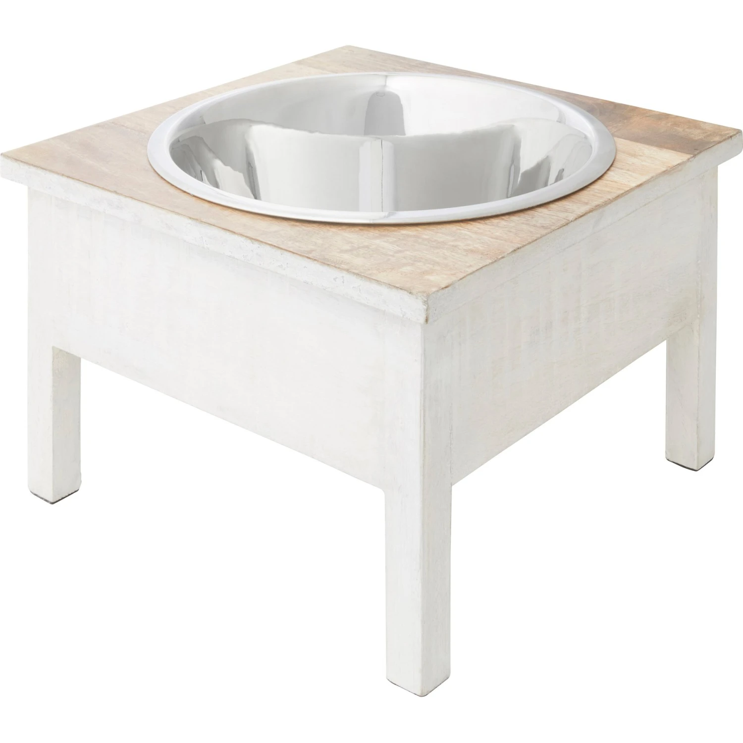 Frisco Farm House Wood Elevated Non-Skid Stainless Steel Dog Bowl 1 Frisco Farm House Wood Elevated Non-Skid Stainless Steel Dog Bowl