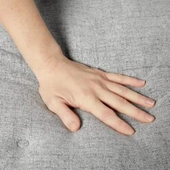 Frisco Faux Linen Corner Personalized Bolster Dog Bed W/Removable Cover, Harbour Blue, L -Frisco 262160 PT6. AC SS1800 V1615570127