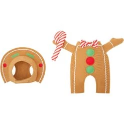 Frisco Front Walking Gingerbread Dog & Cat Costume -Frisco 276156 PT4. AC SS1800 V1631569278