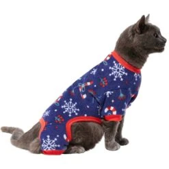 Frisco Snowy Nights Dog & Cat Cozy Polar Fleece PJs -Frisco 276448 PT2. AC SS1800 V1637683010