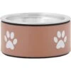 Frisco Paw Print Non-Skid Stainless Steel Dog & Cat Bowl