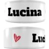 Frisco Personalized Two Hearts Ceramic Dog Bowl