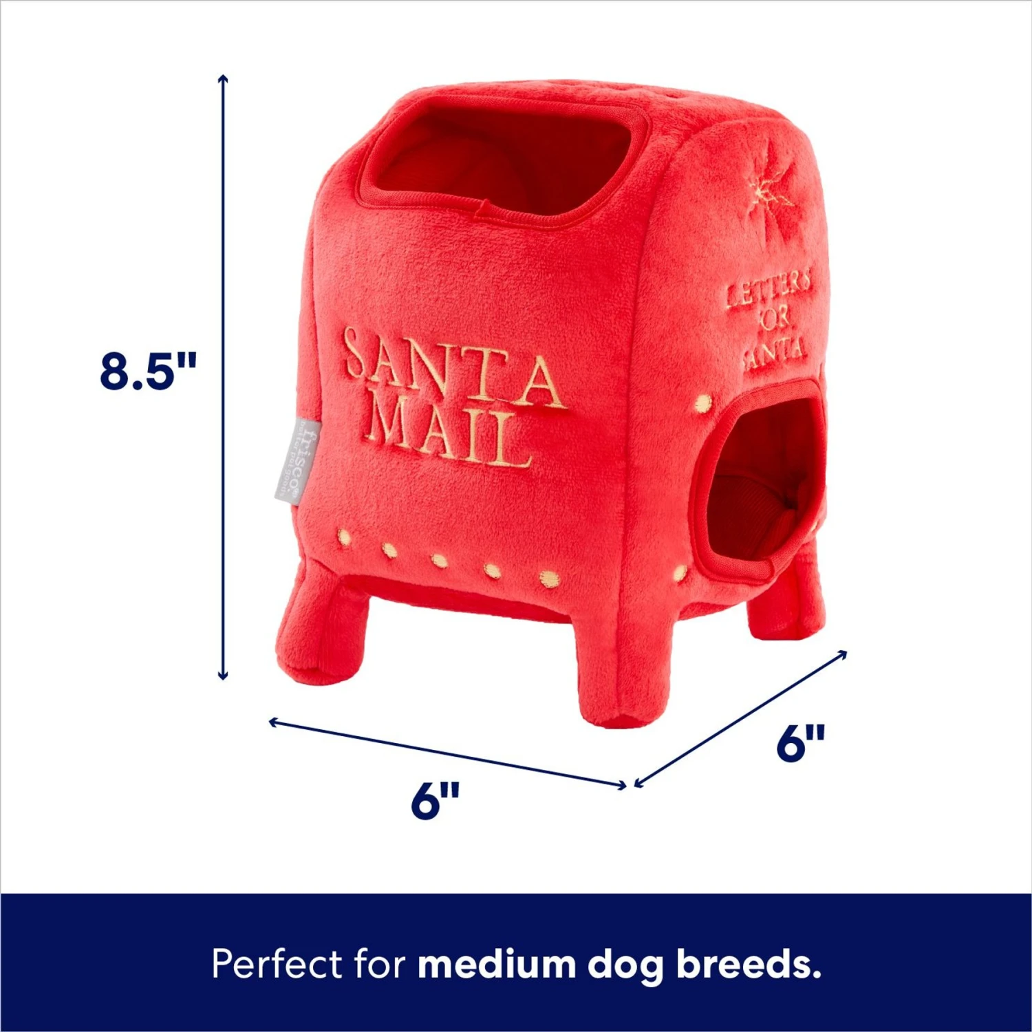 Frisco Holiday North Pole Mailbox Hide & Seek Puzzle Plush Squeaky Dog Toy 2 Frisco Holiday North Pole Mailbox Hide & Seek Puzzle Plush Squeaky Dog Toy - Image 2