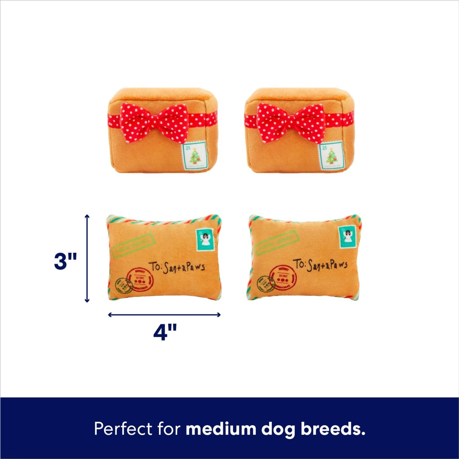 Frisco Holiday North Pole Mailbox Hide & Seek Puzzle Plush Squeaky Dog Toy 3 Frisco Holiday North Pole Mailbox Hide & Seek Puzzle Plush Squeaky Dog Toy - Image 3