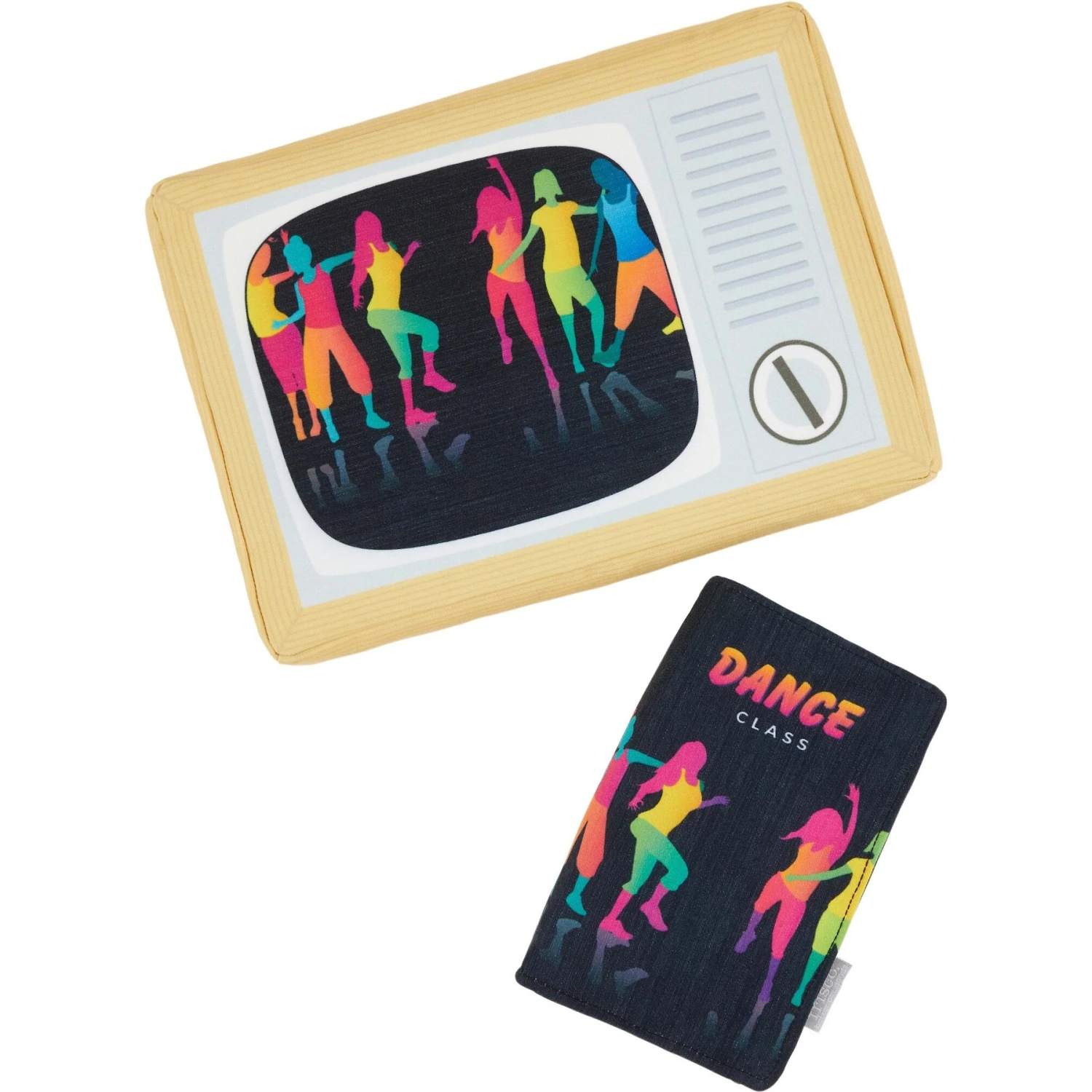 Frisco TV & VHS Tape Plush Squeaky Dog Toy, 2 Count 1 Frisco TV & VHS Tape Plush Squeaky Dog Toy, 2 Count