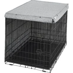 Frisco Faux Linen Dog Crate Cover 10 Frisco Faux Linen Dog Crate Cover -Frisco 289630 PT4. AC SS1800 V1644248877