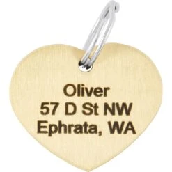 Frisco Brass Personalized Dog & Cat ID Tag, Heart 7 Frisco Brass Personalized Dog & Cat ID Tag, Heart -Frisco 296197 PT4. AC SS1800 V1628186527