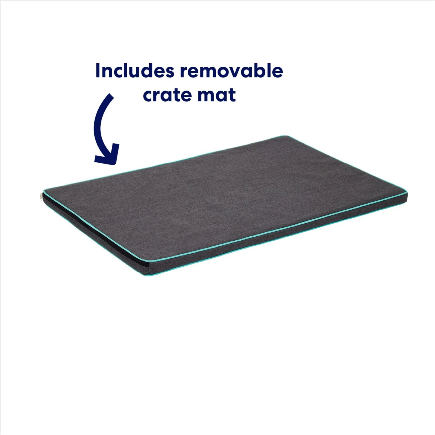 Frisco Heavy Duty Enhanced Lock Sliding Double Door Fold & Carry Wire Dog Crate & Mat Kit 6 Frisco Heavy Duty Enhanced Lock Sliding Double Door Fold & Carry Wire Dog Crate & Mat Kit - Image 6