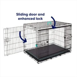 Frisco Heavy Duty Enhanced Lock Sliding Double Door Fold & Carry Wire Dog Crate & Mat Kit 13 Frisco Heavy Duty Enhanced Lock Sliding Double Door Fold & Carry Wire Dog Crate & Mat Kit -Frisco 297461 PT6. AC SS1800 V1633115281