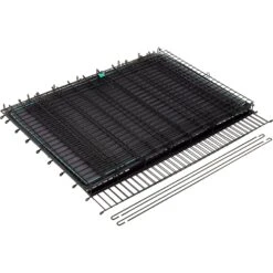 Frisco Heavy Duty Enhanced Lock Sliding Double Door Fold & Carry Wire Dog Crate & Mat Kit, 54 Inch -Frisco 297463 PT3. AC SS1800 V1633115391