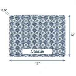 Frisco Boho Damask Personalized Dog & Cat Placemat -Frisco 299562 PT3. AC SS1800 V1636120501