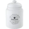 Frisco Ceramic Paw Personalized Treat Jar, 13 Cup, 104oz