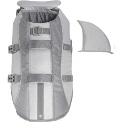 Frisco Shark Dog Life Jacket & Frisco Foam Rubber Floating Fetch Ball No Squeak Dog Toy -Frisco 303590 PT3. AC SS1800 V1623054157