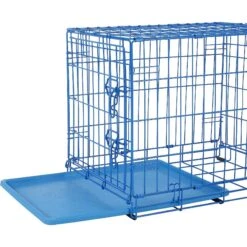 Frisco Two Door Top Load Plastic Dog & Cat Kennel & Frisco Fold & Carry Single Door Collapsible Wire Dog Crate, Pink -Frisco 303656 PT5. AC SS1800 V1623057749