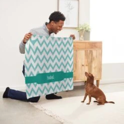 Frisco Personalized Subtle Chevron Soft Fleece Cat & Dog Blanket, 30" X 40" 11 Frisco Personalized Subtle Chevron Soft Fleece Cat & Dog Blanket, 30" X 40" -Frisco 304003 PT5. AC SS1800 V1637610297