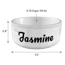 Frisco Personalized Rustic Ceramic Dog Bowl, 4.75-cup, 38oz -Frisco 306764 PT3. AC SS1800 V1636036401