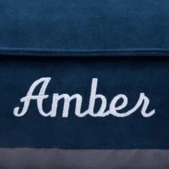 Frisco Personalized Navy Bolstered Bed With Navy Check Bolster 6 Frisco Personalized Navy Bolstered Bed With Navy Check Bolster -Frisco 311766 PT3. AC SS1800 V1630593998