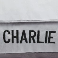 Frisco Personalized Silver Bolstered Bed With Silver Check Bolster 7 Frisco Personalized Silver Bolstered Bed With Silver Check Bolster -Frisco 311770 PT4. AC SS1800 V1630594018