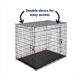 Frisco XX-Large Heavy Duty Enhanced Lock Double Door Wire Dog Crate, Fold & Carry Wire Dog Crate & Mat Kit, 54" 9 Frisco XX-Large Heavy Duty Enhanced Lock Double Door Wire Dog Crate, Fold & Carry Wire Dog Crate & Mat Kit, 54" -Frisco 318116 PT3. AC SS1800 V1634154738