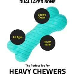 Frisco Fetch Squeaking Colorful Tennis Ball Dog Toy & Playology Scented Dual Layer Bone Dog Toy -Frisco 319022 PT8. AC SS1800 V1630558883