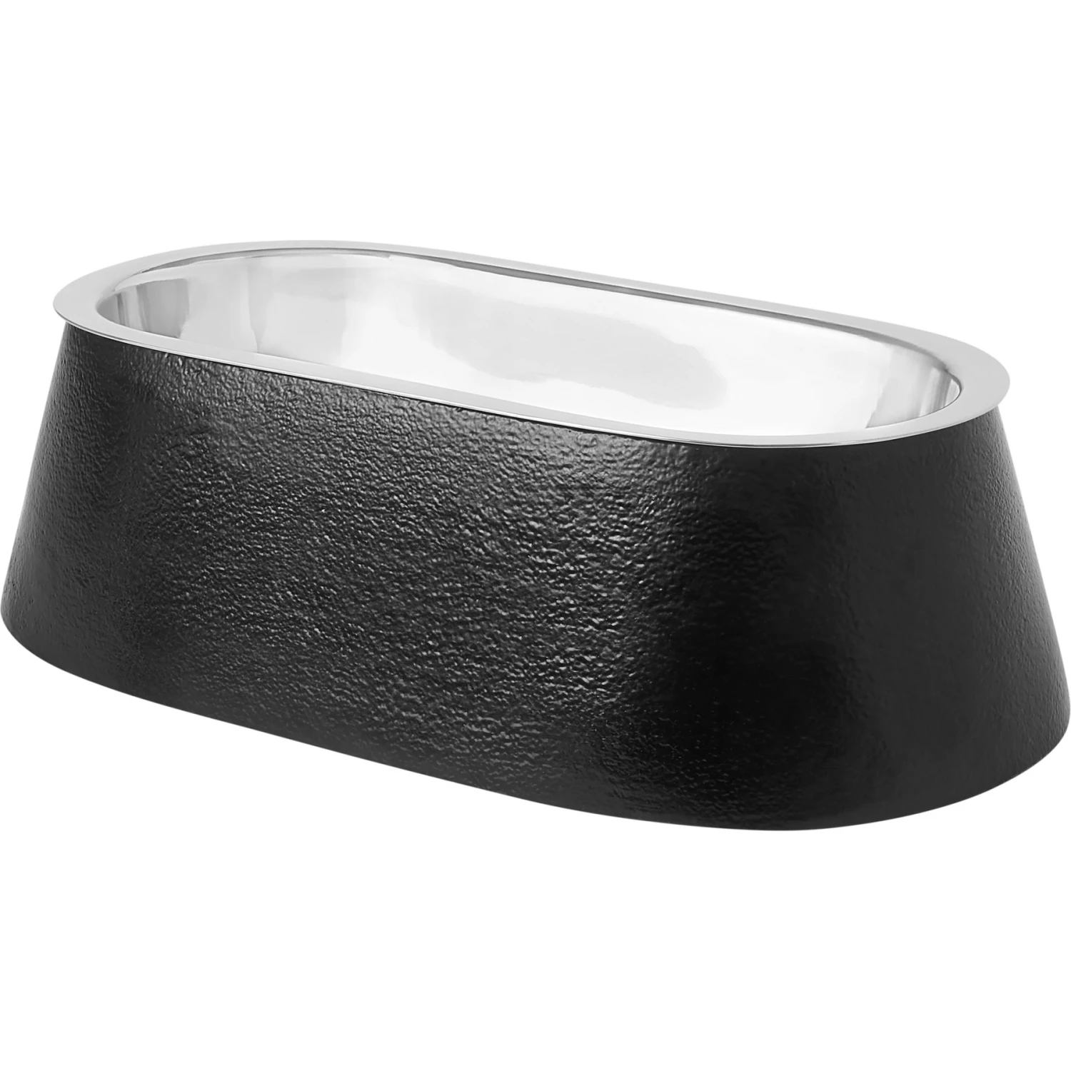 Frisco Long Eared Breed Stainless Steel Dog Bowl, Black, 2 Cup 1 Frisco Long Eared Breed Stainless Steel Dog Bowl, Black, 2 Cup