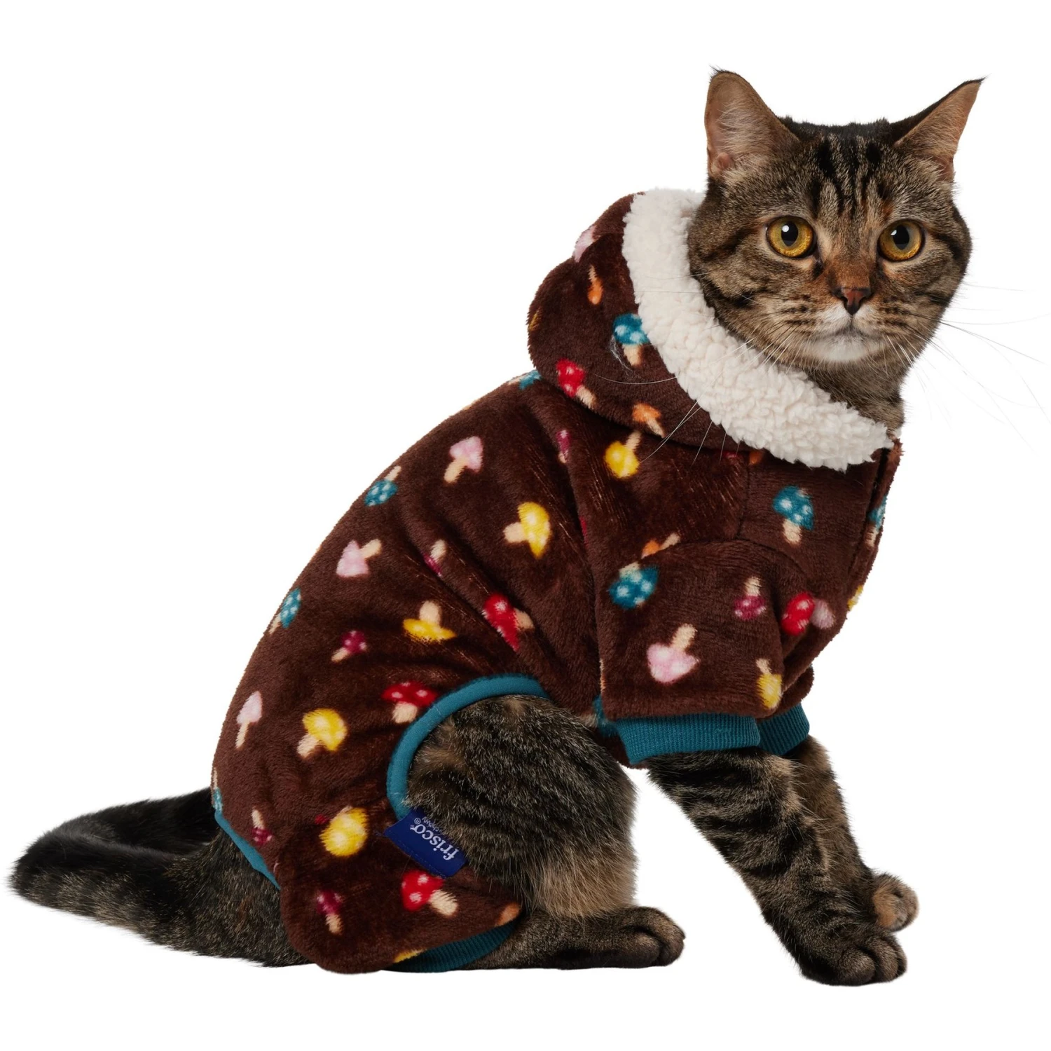 Frisco Cozy Plush Fleece Dog & Cat PJs, Mushrooms 1 Frisco Cozy Plush Fleece Dog & Cat PJs, Mushrooms