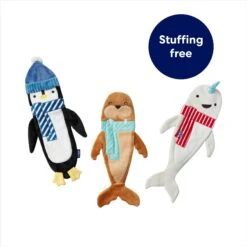 Frisco Holiday Arctic Friends Stuffing-Free Skinny Plush Squeaky Dog Toy 8 Frisco Holiday Arctic Friends Stuffing-Free Skinny Plush Squeaky Dog Toy -Frisco 739878 PT2. AC SS1800 V1694813220