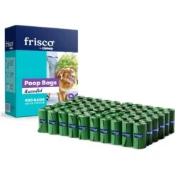 Frisco Dog Poop Bags + 2 Dispensers, 900 Count