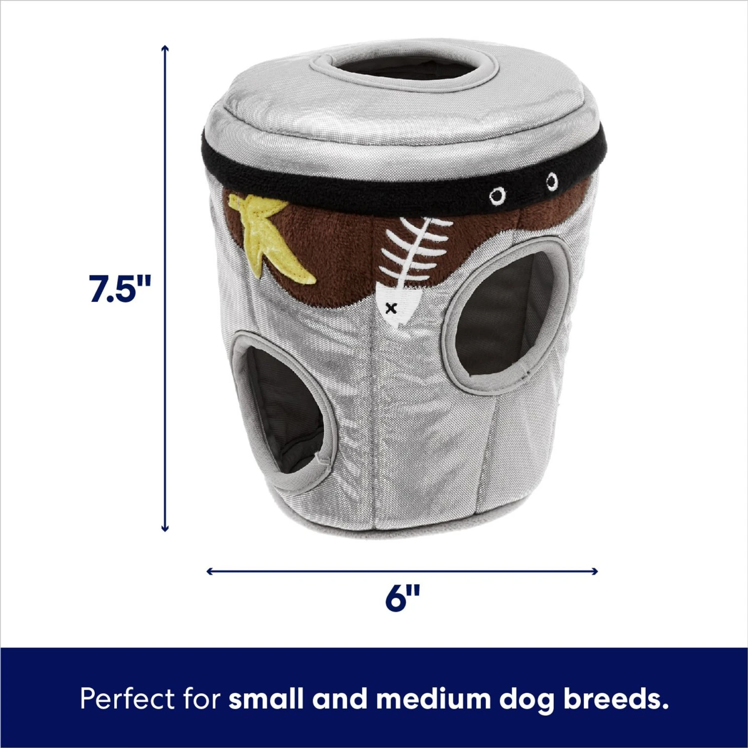 Frisco Trash Can & Raccoons Hide & Seek Puzzle Plush Squeaky Dog Toy & ZippyPaws Burrow Squeaky Hide & Seek Plush Dog Toy, Hedgehog Den 3 Frisco Trash Can & Raccoons Hide & Seek Puzzle Plush Squeaky Dog Toy & ZippyPaws Burrow Squeaky Hide & Seek Plush Dog Toy, Hedgehog Den - Image 3