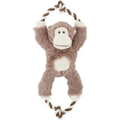 Frisco Fetch Colorful Ball Knot Rope Dog Toy & Frisco Monkey Plush With Rope Squeaky Dog Toy -Frisco 962014 PT4. AC SS1800 V1694784008
