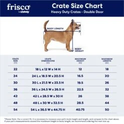 Frisco XX-Large Heavy Duty Double Door Wire Dog Crate, 54 Inch -Frisco 97489 PT2. AC SS1800 V1667859374